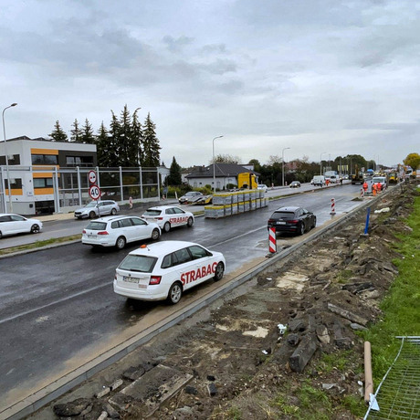 Rozbudowa ul. Warszawskiej [październik 2023] - fot 19